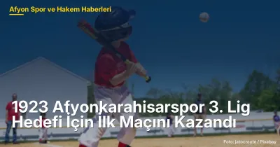 1923 Afyonkarahisarspor, 3. Lig Hedefi İçin İlk Maçında Marmaris'i 1-0 Mağlup Etti