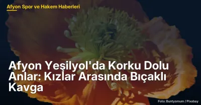Afyon Yeşilyol'da Bıçaklı Kavga: İki Kız Arasında Korkutucu Anlar
