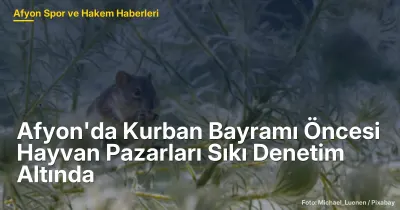 Afyon'da Kurban Bayramı Öncesi Hayvan Pazarlarında Sıkı Denetim Süreci Başladı