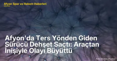 Afyonkarahisar'da Ters Yönden Giden Sürücü Dehşet Saçtı: 190.000 TL Ceza ile Gözaltına Alındı