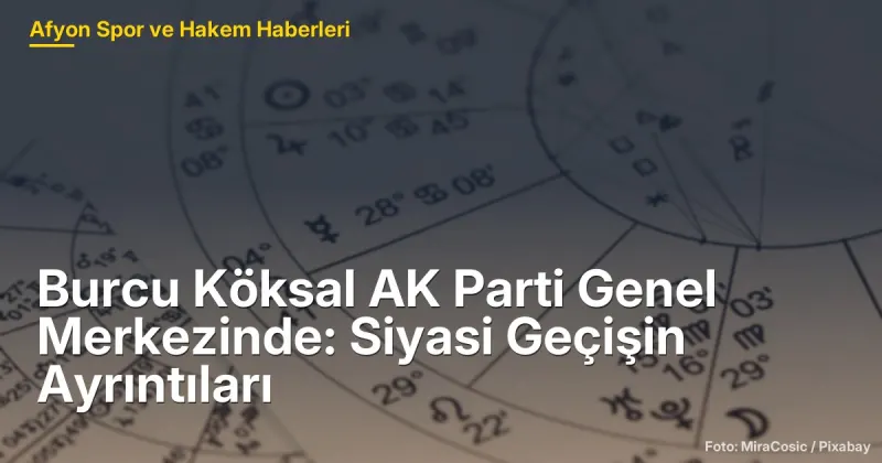 Burcu Köksal AK Parti'ye Geçti: Afyonkarahisar'daki Siyasi Dönüşüm