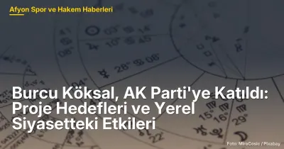 Burcu Köksal, Afyonkarahisar'da AK Parti'ye Katıldı: Proje Hedefleri ve Yerel Siyasetteki Etkileri