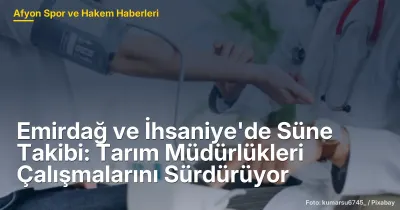 Emirdağ ve İhsaniye'de Süne Takibi: Tarım Müdürlükleri Çalışmalarını Sürdürüyor