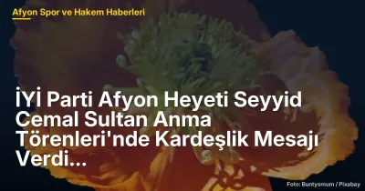 Afyonkarahisar'da Seyyid Cemal Sultan Anma Etkinlikleri: 300'ü Aşkın Katılımcıyla Kardeşlik Mesajı Verildi