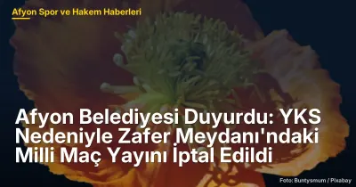 Afyonkarahisar'da YKS Nedeniyle Türkiye - Paraguay Milli Maç Yayını İptal Edildi