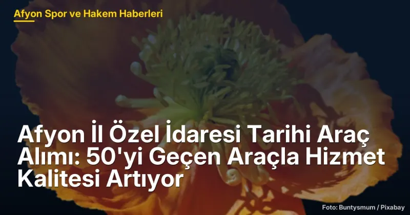 Afyonkarahisar'da 50'den Fazla Araç Alımıyla Hizmet Kalitesi Artıyor