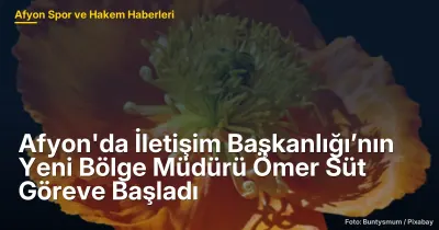 Afyon'da İletişim Başkanlığı'nın Yeni Bölge Müdürü Ömer Süt Göreve Başladı