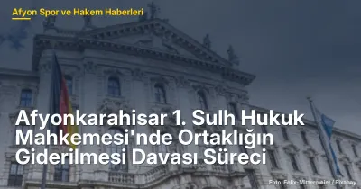 Afyonkarahisar 1. Sulh Hukuk Mahkemesi'nde Ortaklığın Giderilmesi Davası Süreci