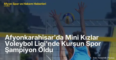 Afyonkarahisar Mini Kızlar Voleybol Ligi'nde Kurşun Spor 1. Oldu