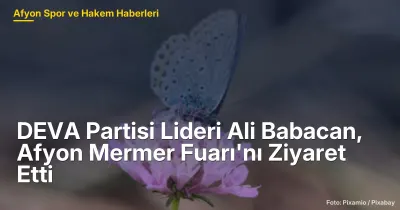 Ali Babacan, Afyon Mermer Fuarı'nda Sektör Temsilcileriyle Bir Araya Geldi