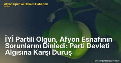 Afyonkarahisar'da Esnaf Sorunları Tartışıldı: Hakan Şeref Olgun Yerel Yönetimlere Dikkat Çekti