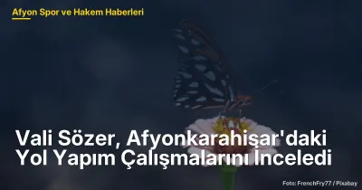 Vali Sözer, Afyonkarahisar'daki Yol Yapım ve Bakım Çalışmalarını İnceledi