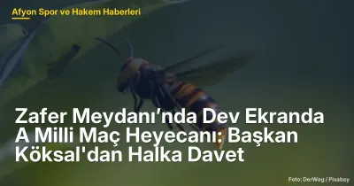 Afyonkarahisar'da Dev Ekranda A Milli Maç Heyecanı: Başkan Köksal'dan Davet