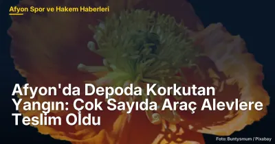 Afyonkarahisar'da Hurda Araç Deposunda Çıkan Yangın: 5 Dönüm Alan Alevlere Teslim Oldu