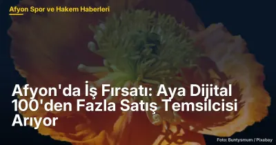 Afyonkarahisar'da Aya Dijital 100'den Fazla Satış Temsilcisi Arıyor