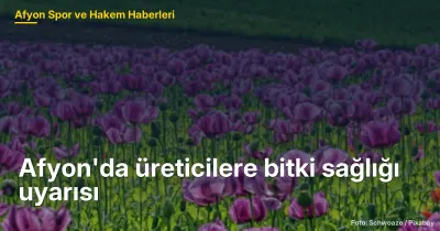 Afyonkarahisar Başmakçı'da Üreticilere Bitki Sağlığı Uyarısı: Kontroller Artıyor