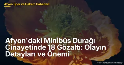 Afyon Dörtyol Mahallesi'nde Minibüs Durağında Cinayet: 18 Gözaltı ve Olayın Önemi