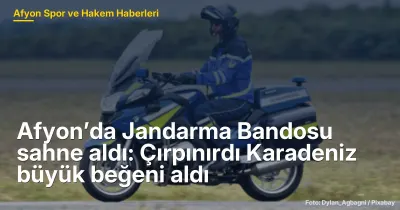 Afyon’da Jandarma Bandosu sahne aldı: Çırpınırdı Karadeniz büyük beğeni aldı