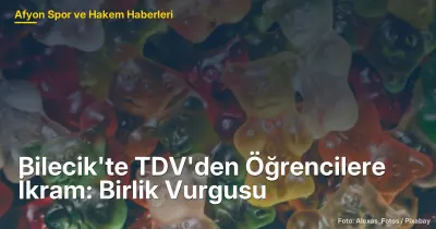 Bilecik'te TDV'den Öğrencilere İkram: Birlik Vurgusu