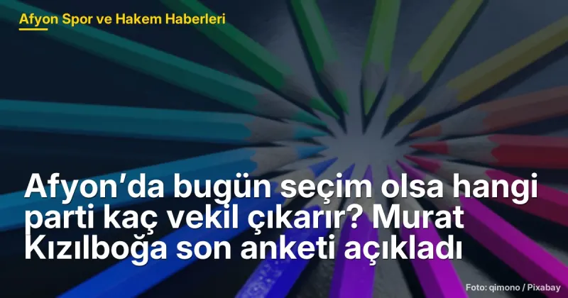 Afyonkarahisar'da Seçim Anketi: Hangi Parti Kaç Vekil Çıkaracak?