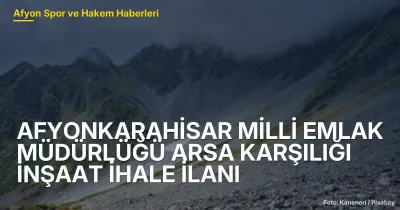 Afyonkarahisar Dinar'da 2026 Arsa Karşılığı İnşaat İhale İlanı
