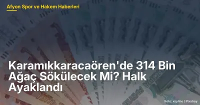 Karamıkkaracaören'de 314 Bin Ağaç Sökülecek Mi? Halk Ayaklandı