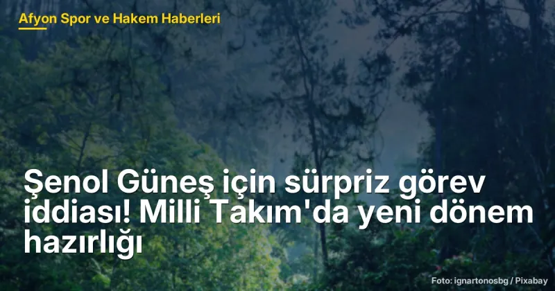 Şenol Güneş için sürpriz görev iddiası! Milli Takım'da yeni dönem hazırlığı