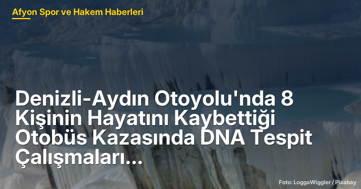 Denizli-Aydın Otoyolu'nda 8 Kişinin Hayatını Kaybettiği Otobüs Kazasında DNA Tespit Çalışmaları Sürüyor