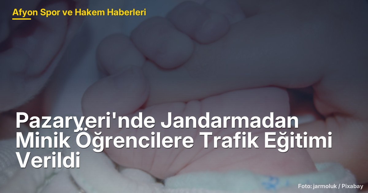 Pazaryeri'nde Jandarmadan Minik Öğrencilere Trafik Eğitimi Verildi