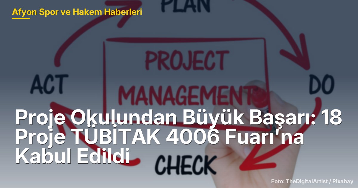 Proje Okulundan Büyük Başarı: 18 Proje TÜBİTAK 4006 Fuarı'na Kabul Edildi