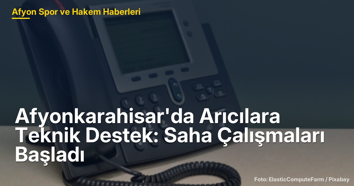 Afyonkarahisar'da Arıcılara Teknik Destek: Saha Çalışmaları Başladı