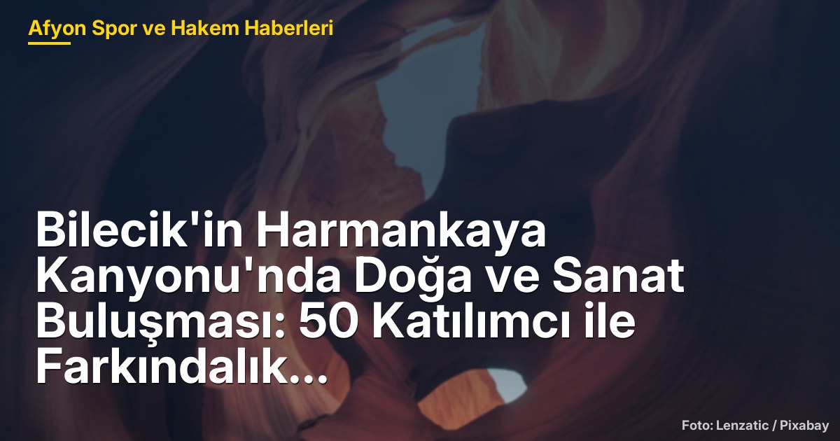 Bilecik'in Harmankaya Kanyonu'nda Doğa ve Sanat Buluşması: 50 Katılımcı ile Farkındalık Artırıldı