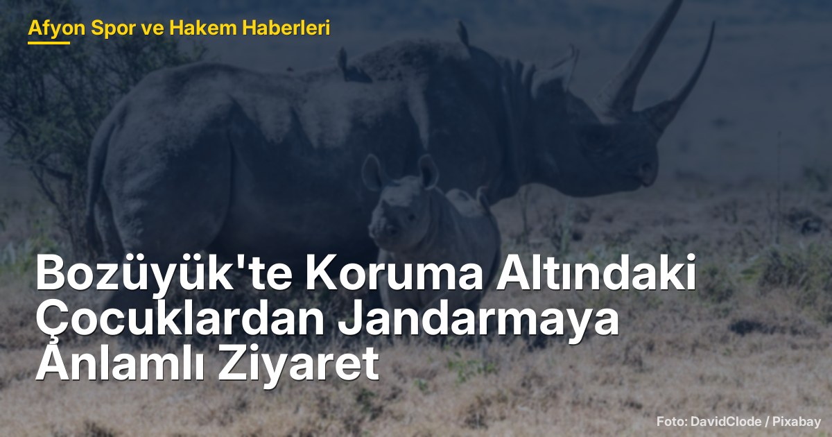 Bozüyük'te Koruma Altındaki Çocuklardan Jandarmaya Anlamlı Ziyaret