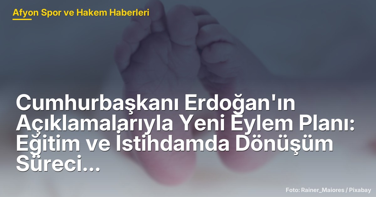 Cumhurbaşkanı Erdoğan'ın Açıklamalarıyla Yeni Eylem Planı: Eğitim ve İstihdamda Dönüşüm Süreci