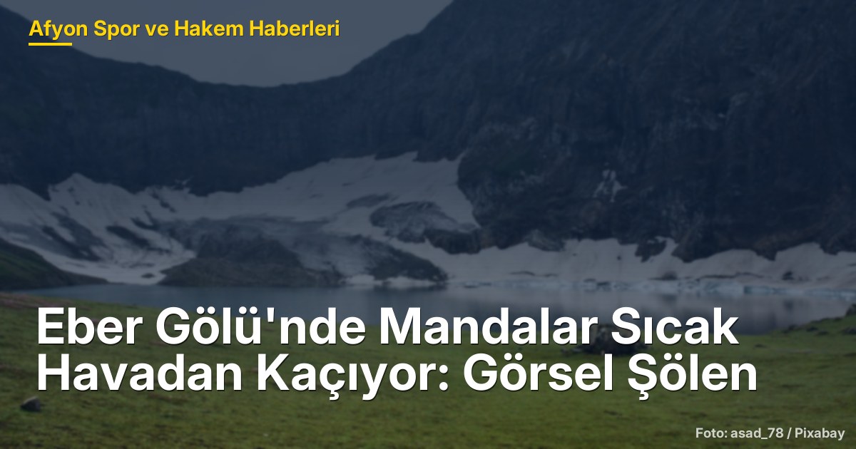 Eber Gölü'nde Mandalar Sıcak Havadan Kaçıyor: Görsel Şölen