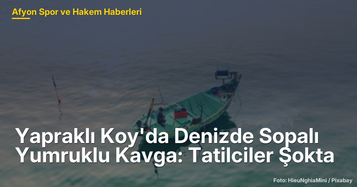 Yapraklı Koy'da Denizde Sopalı Yumruklu Kavga: Tatilciler Şokta