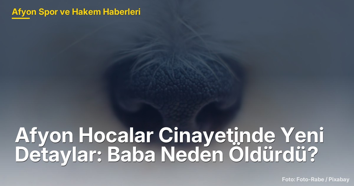 Afyon Hocalar Cinayetinde Yeni Detaylar: Baba Neden Öldürdü?