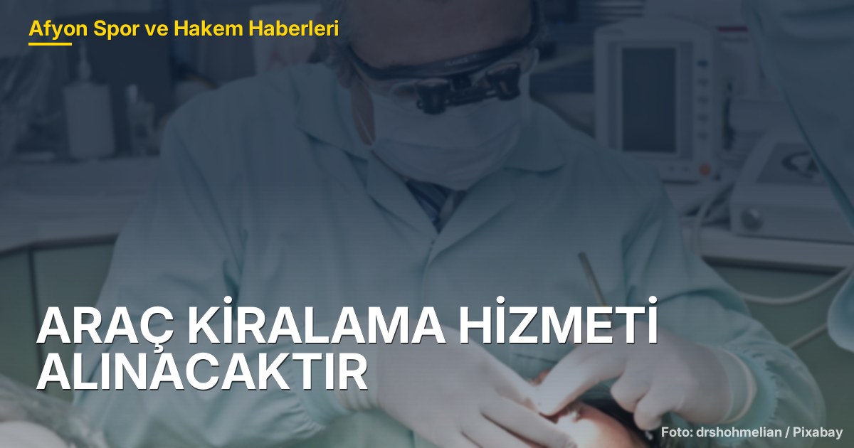 ARAÇ KİRALAMA HİZMETİ ALINACAKTIR